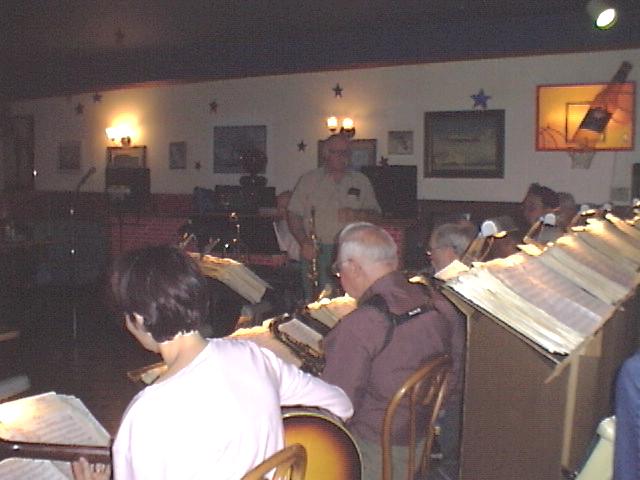 Danny Cove leading his band